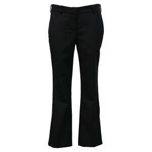 Balmain Side Tape Capri Trousers in Black Wool